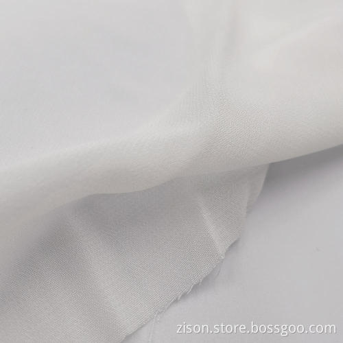 100% Polyester White Chiffon Kleiderstoffe